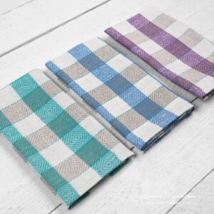 Linen kitchen towel set consist of 3 towels