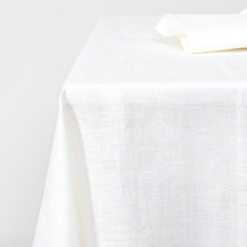 VEILA linen off-white tablecloth