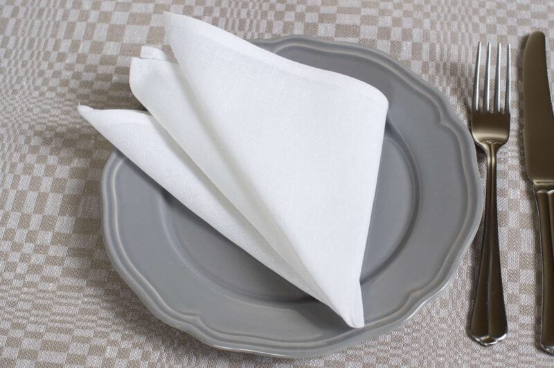 METIS Serviette schneeweiß