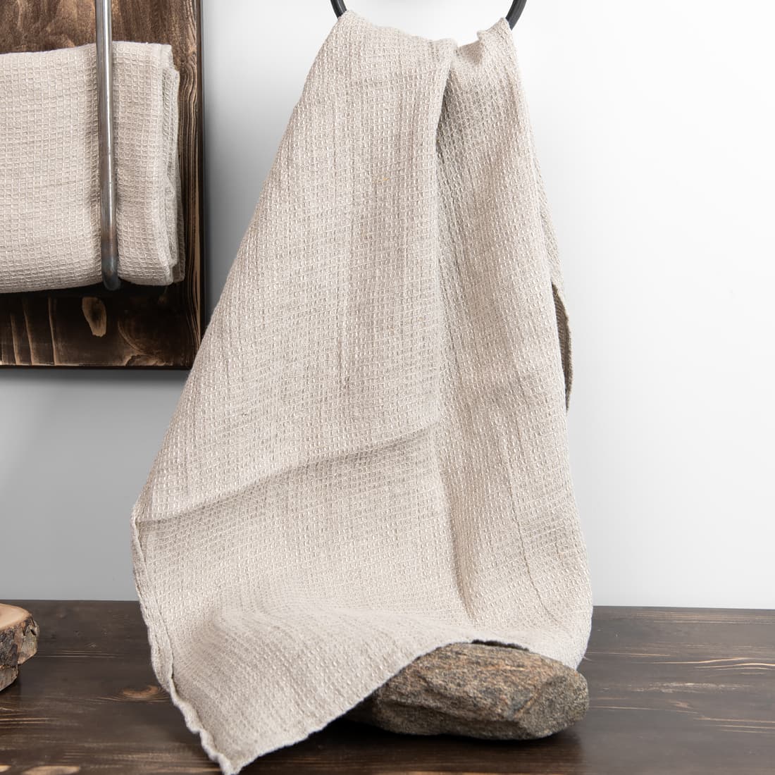 Linen natural towel in several sizes.