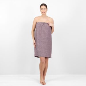 PURO Saunakilt violett meliert 13 linen violet wrap towel