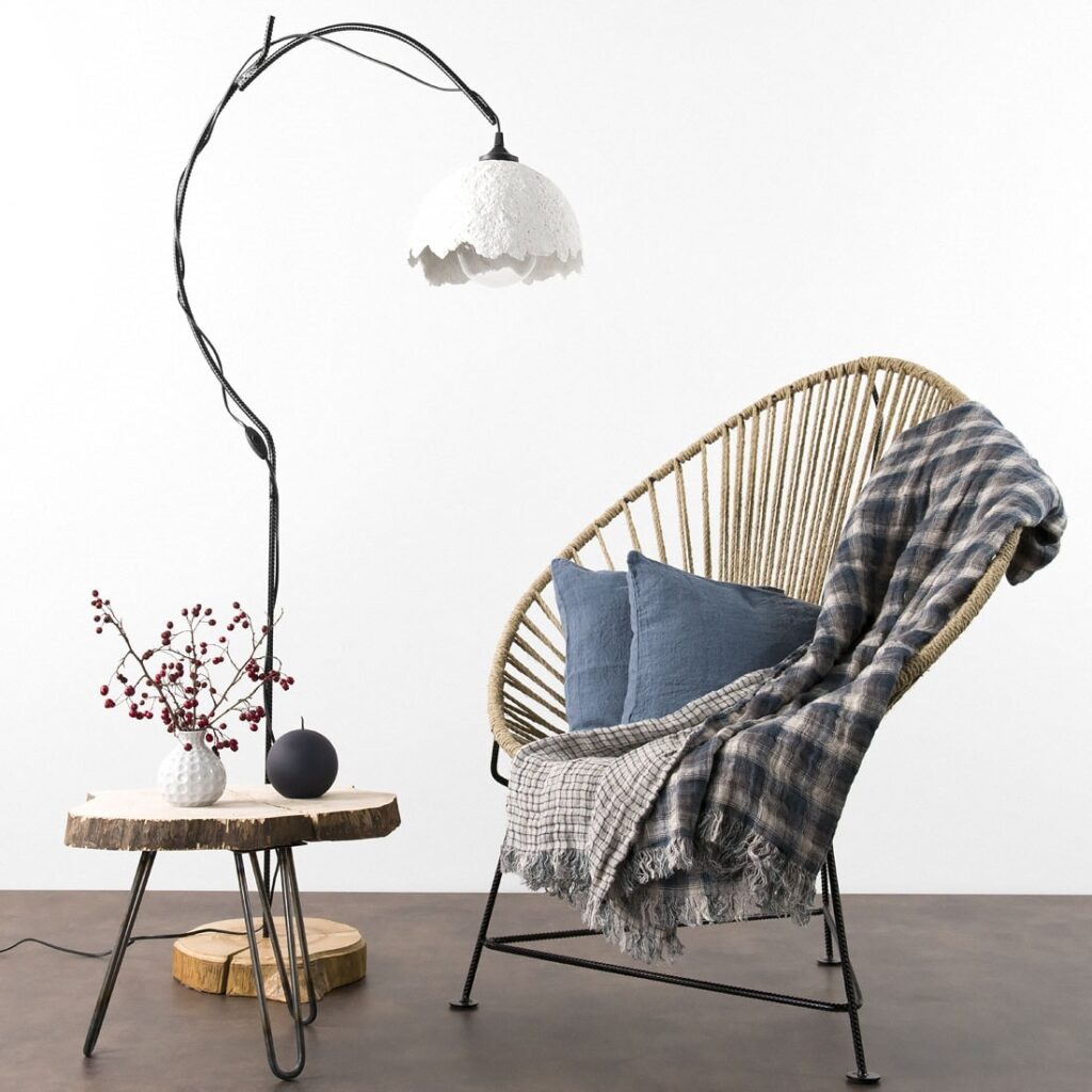 MIRGA Plaid grau 1 MIRGA Plaid grau