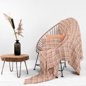DIEGO Plaid kariert 11 checked linen throw.