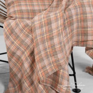 DIEGO Plaid kariert 15 checked linen throw, multi checks.