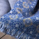FLORE Plaid blau