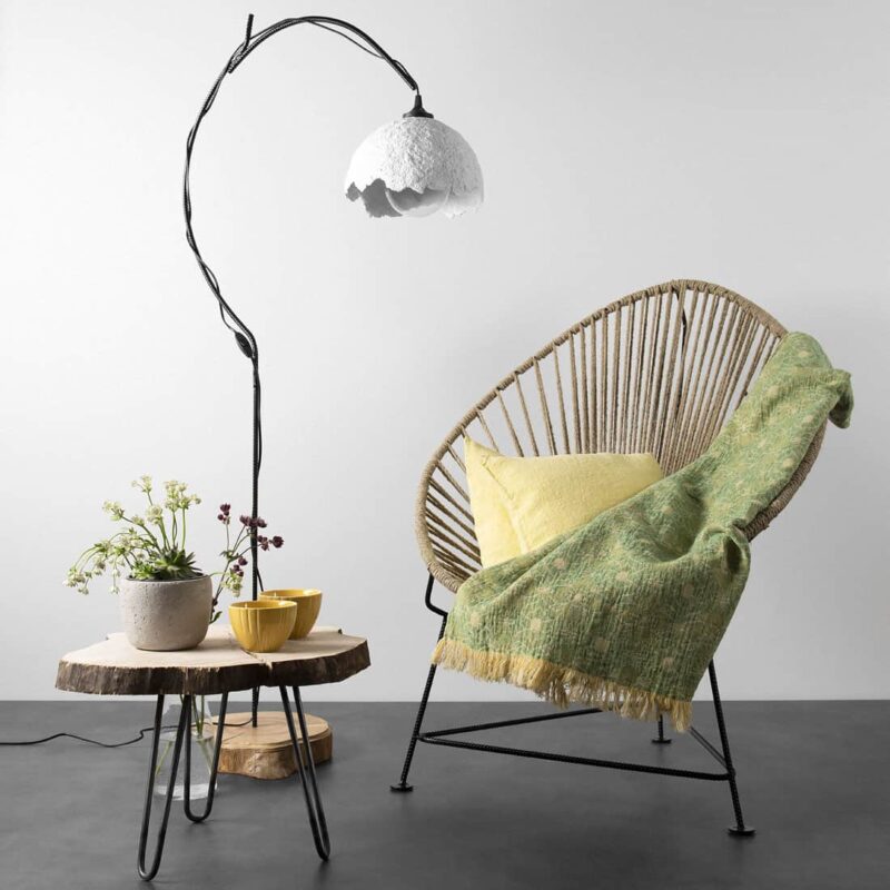 FLORE Plaid grün