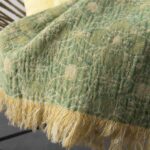 FLORE Plaid grün