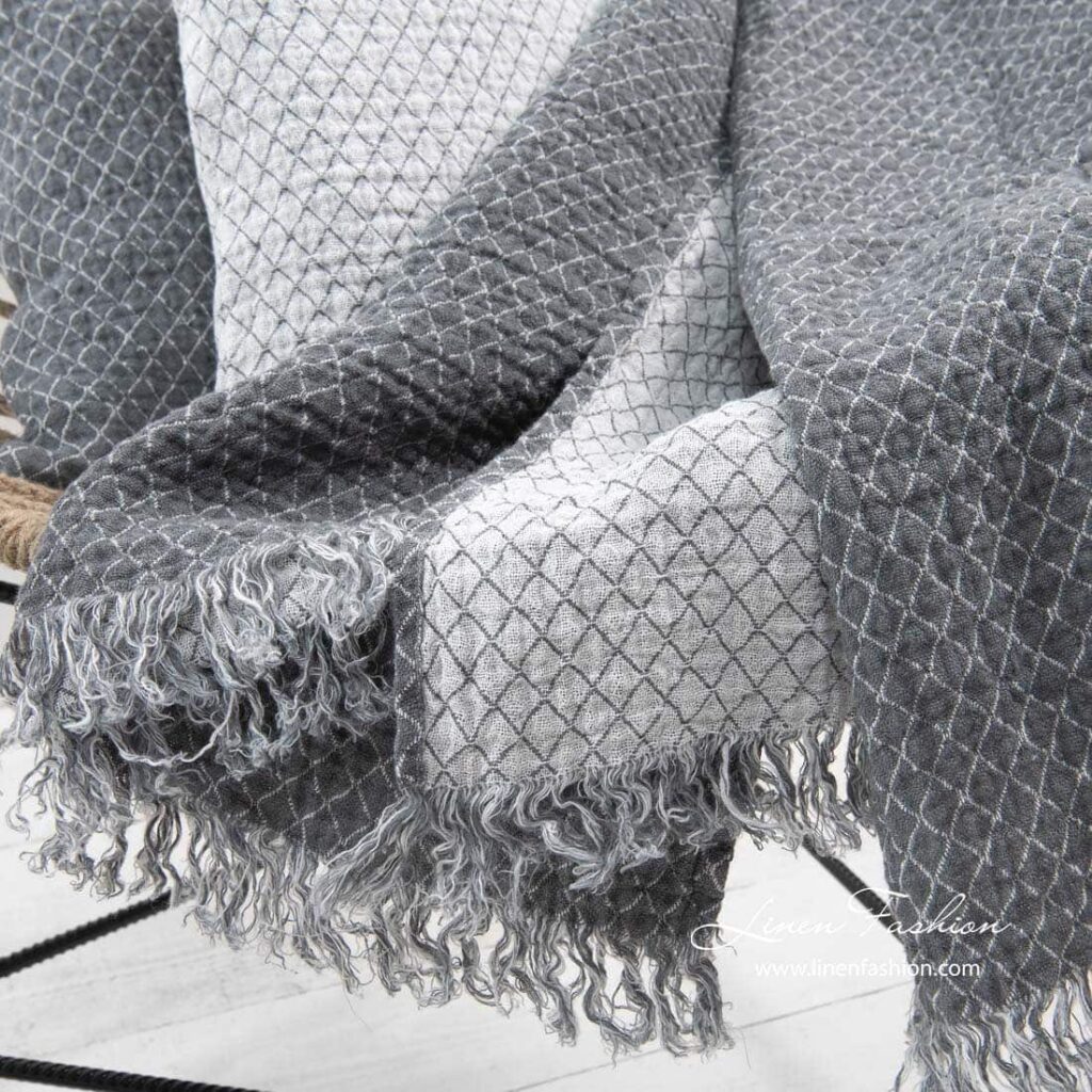 SEINNA Plaid grau 4 SEINNA Plaid grau – Bild 4