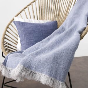 BIZA Plaid hellblau 9 BIZA Plaid hellblau