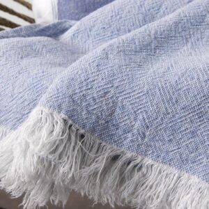 BIZA Plaid hellblau 8 BIZA Plaid hellblau