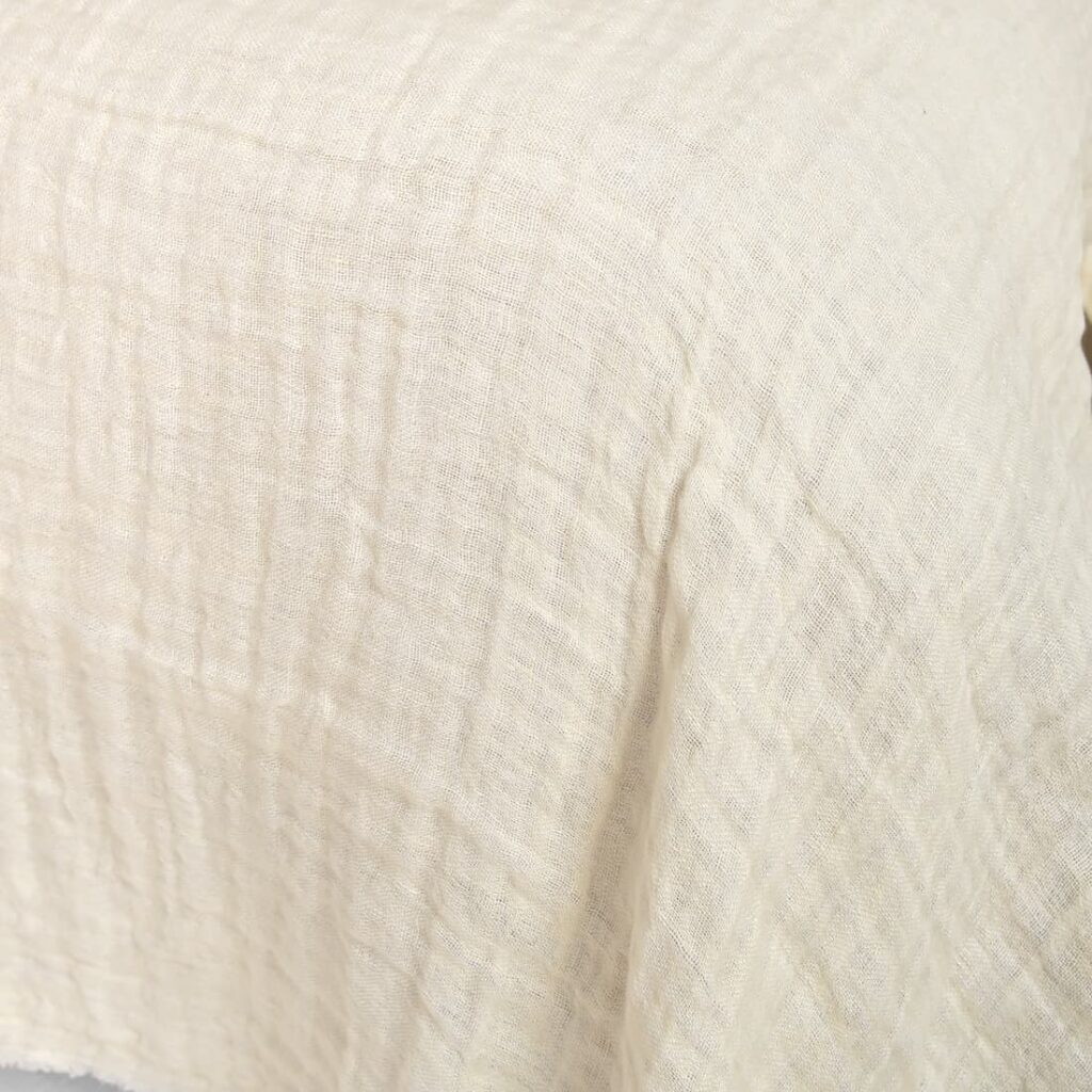 FONDA Tagesdecke vanille 5 white cream linen bedspread, soft touch