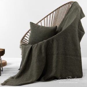 MOSSA Plaid grün 9 MOSSA green blanket
