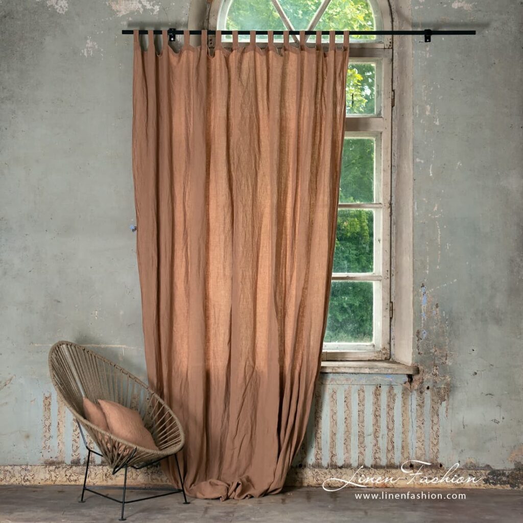 Atlanta brown curtain.