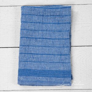 Küchentuch 33 5 Blue kitchen towel with stripes