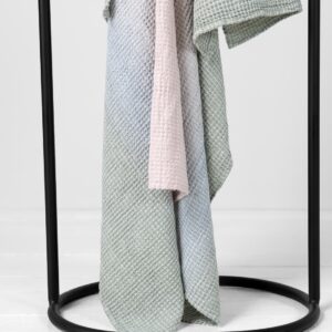 VITO Handtuch rosa-grau 13 Pink grey cotton-hemp bath towel, stonewashed