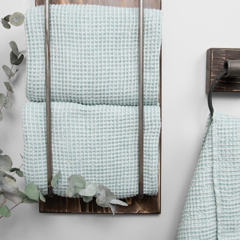 linen cotton aqua bath towel, big size