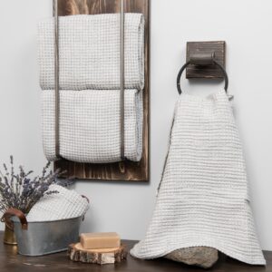 BINGO Handtuch bläulichgrau 11 linen cotton ice grey bath towel