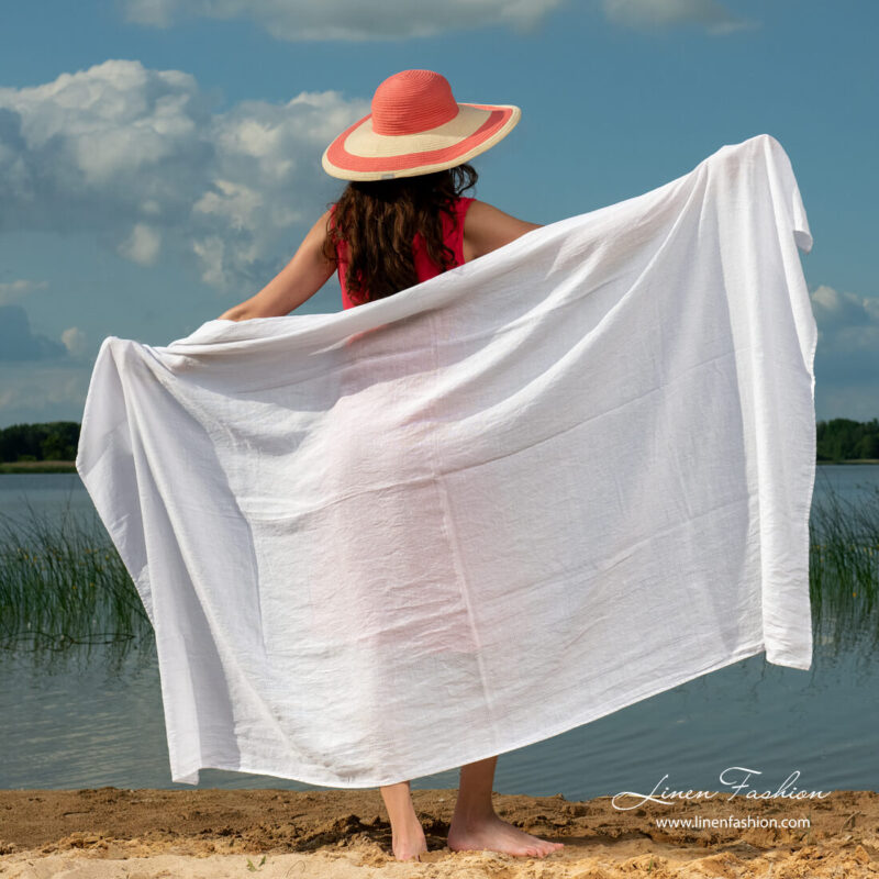 SARDENA Strandtuch weiß