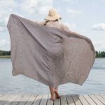 CUBA Strandtuch violett gestreift