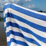 PALERMO Strandtuch blau gestreiftes