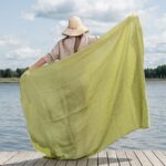 KORFU Strandtuch grün kariert