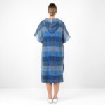 BINGO Poncho blau kariert