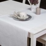 COSMOS Tischläufer schneeweiß