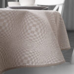 COSMOS Tischdecke runde (ovale) graue