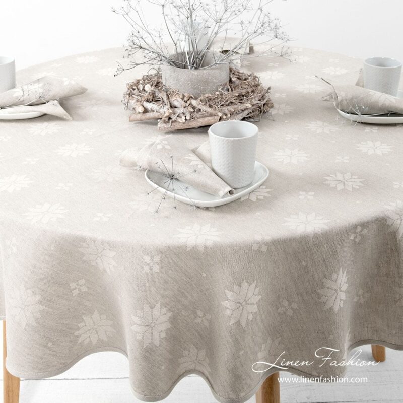 MYSTI Tischdecke runde (ovale) graue – Bild 2