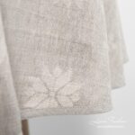 MYSTI Tischdecke runde (ovale) graue