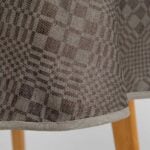 WILLOW Tischdecke runde (ovale) dunkelbraun