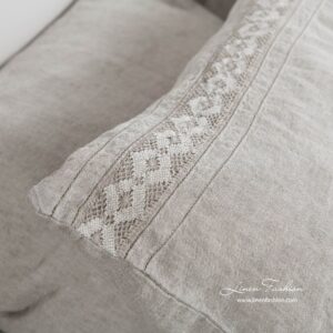 VINGO Rosa Bettwäsche 11 ROJUS white bed linen pillowcase laces