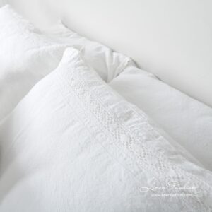 REGATA Rosa Bettwäsche 13 White pillowcase.