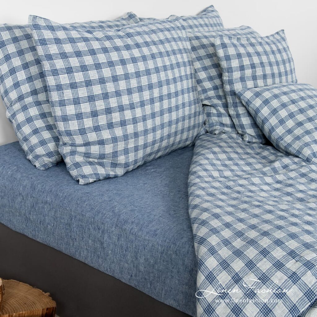 NAUTIC Bettwäsche 8 Blue linen bed set
