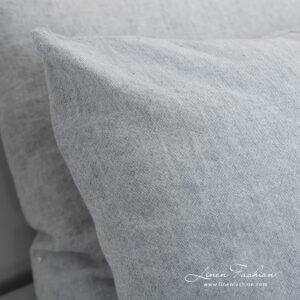 STONA Rosa Bettwäsche 17 linen cotton blue grey bedlinen, melange, washed.