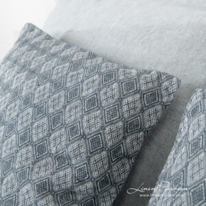 STONA Rosa Bettwäsche 14 linen cotton blue grey bedlinen with cushion covers from Alabama.