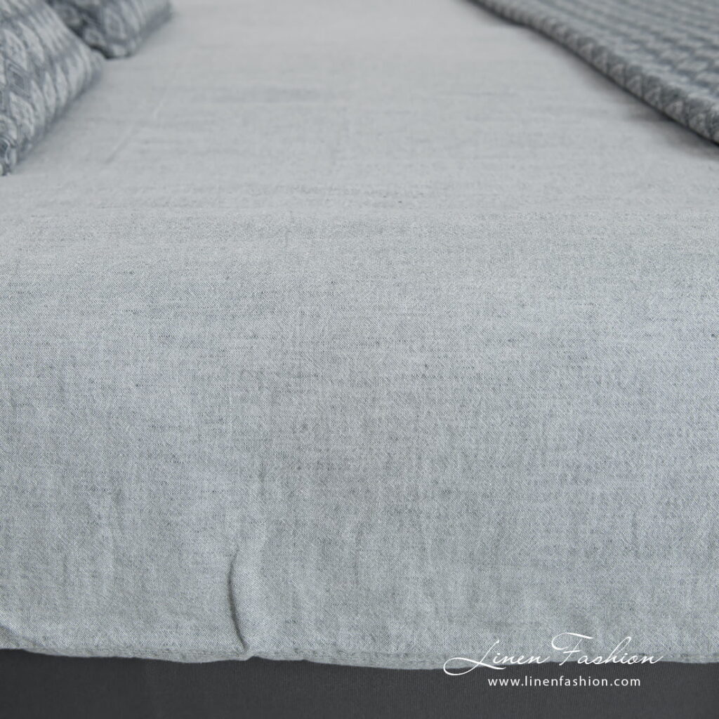 STONA Rosa Bettwäsche 3 linen cotton blue grey bedlinen, duvet cover.