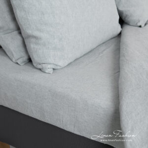 STONA Rosa Bettwäsche 18 linen cotton blue grey bedlinen, fitted and flat sheets.