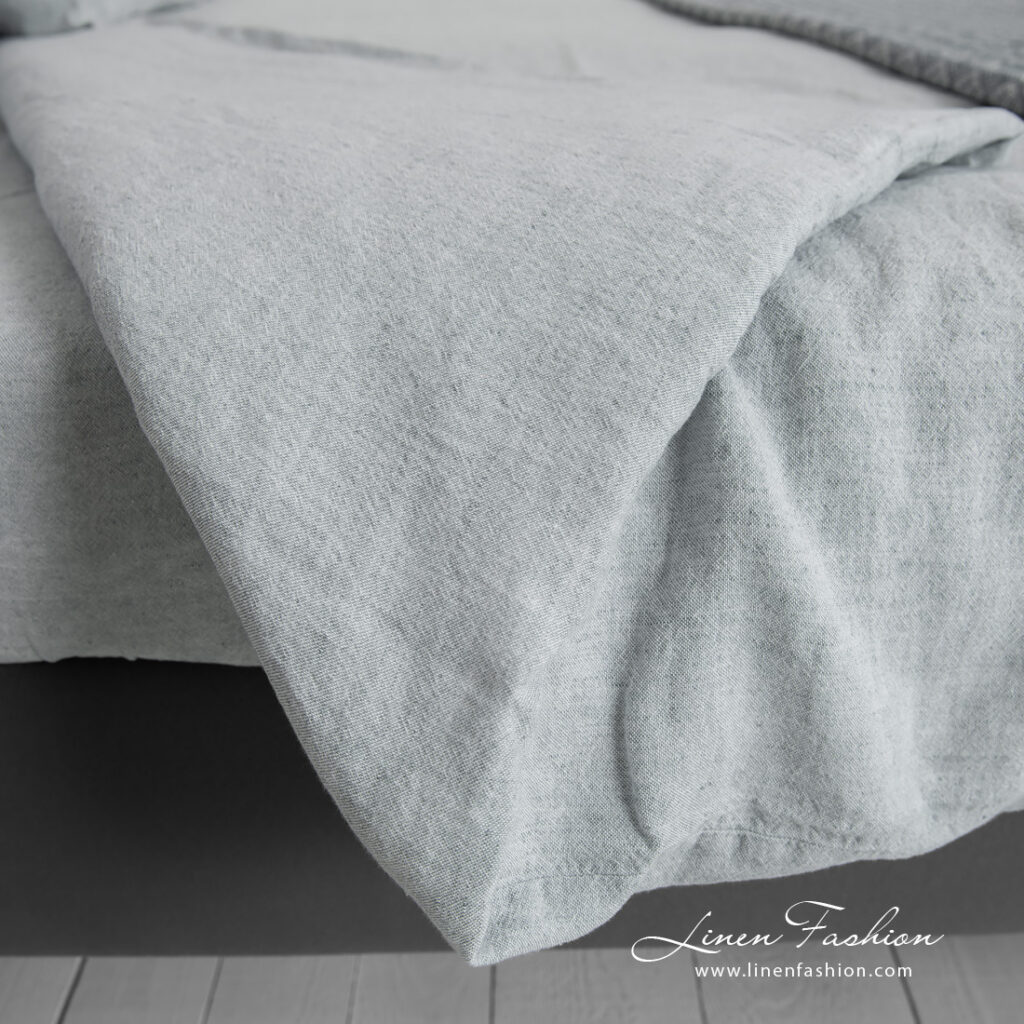STONA Rosa Bettwäsche 6 linen cotton blue grey bedlinen, duvet cover in different sizes.