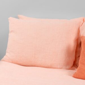 FUZZA Rosa Bettwäsche 11 cushion cover linen peach, in many sizea