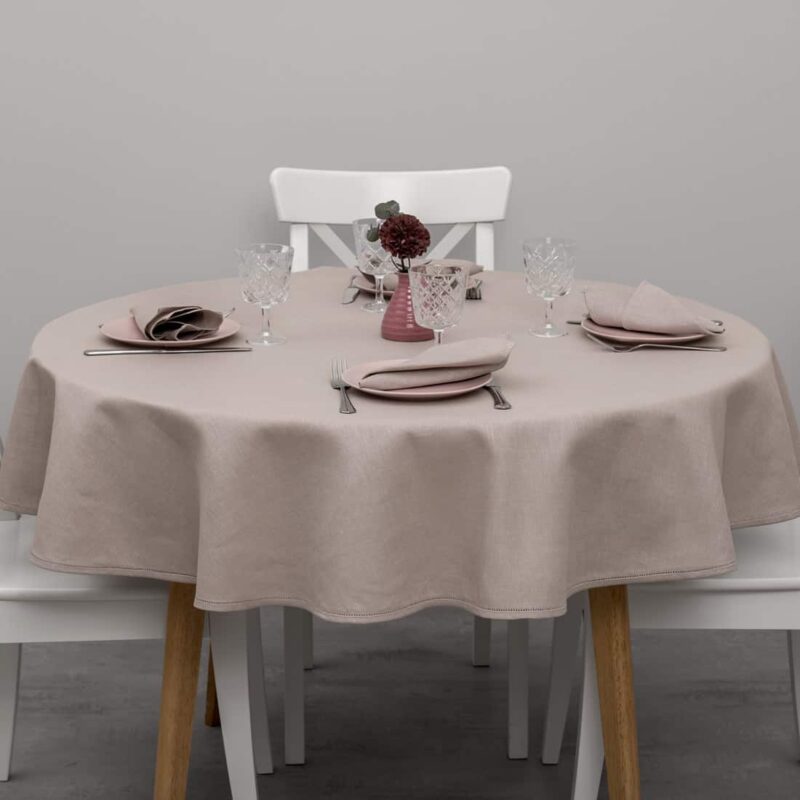 KOMA Tischdecke runde (ovale) altrosa