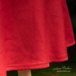 LUNA Tischdecke runde (ovale) rot