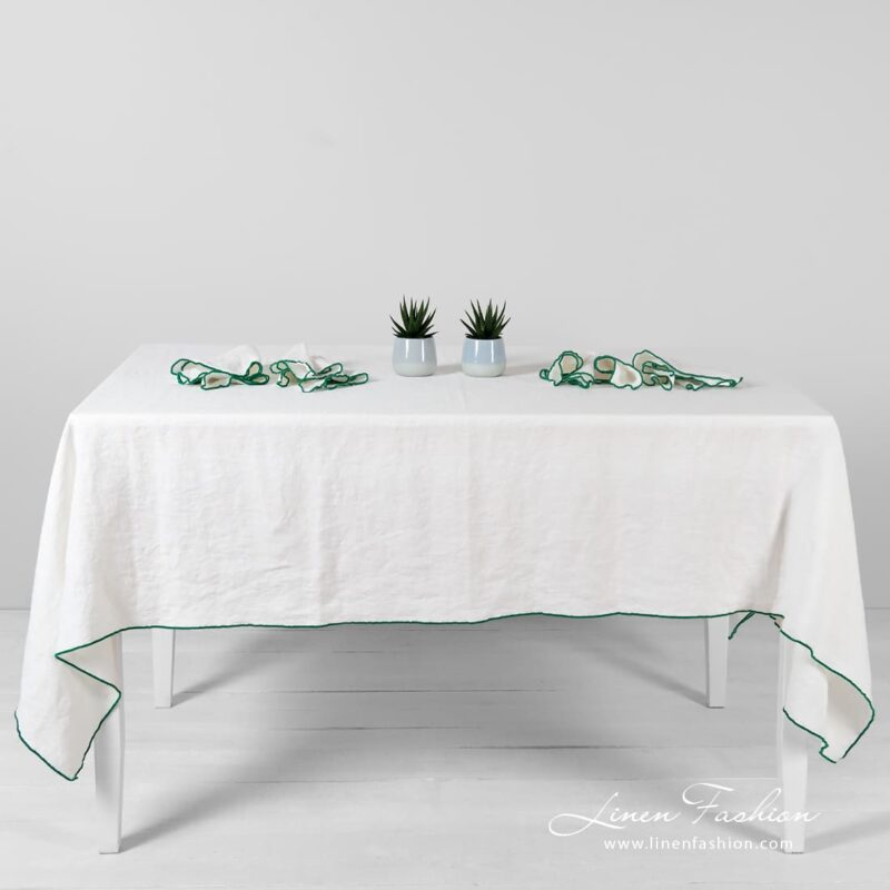ARVO off-white linen tablecloth
