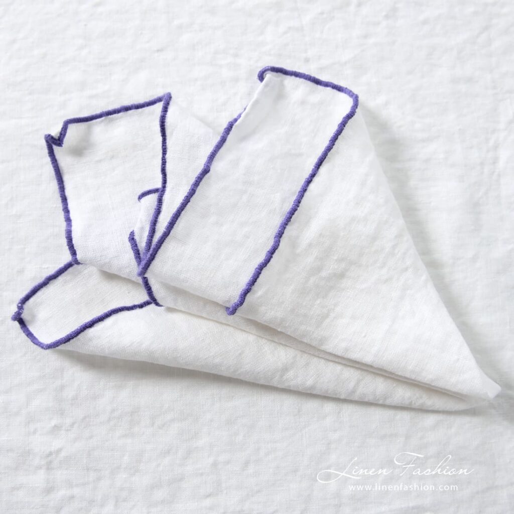 ARVO white linen napkin