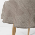 ISLA Tischdecke runde (ovale) beige