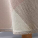 KARO Tischdecke runde (ovale) rosa