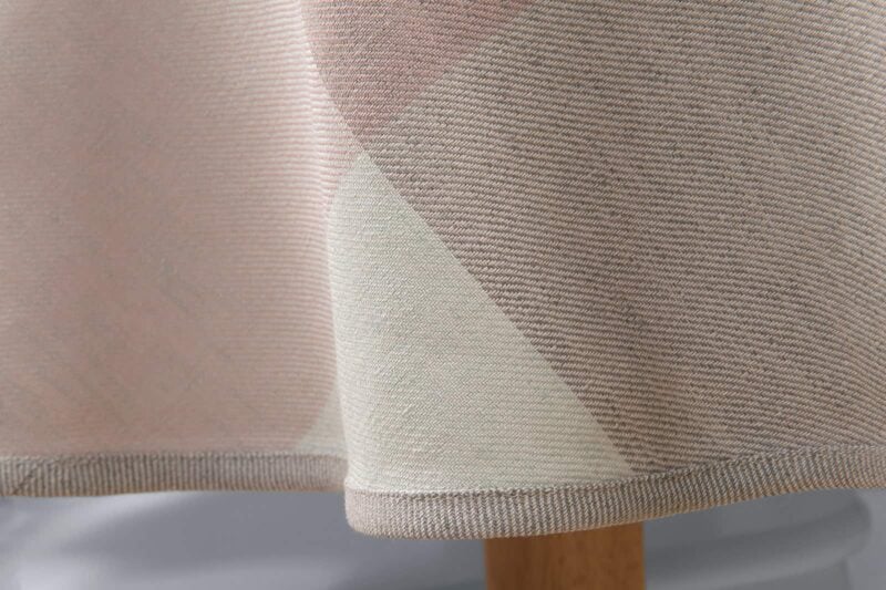 KARO Tischdecke runde (ovale) rosa – Bild 3