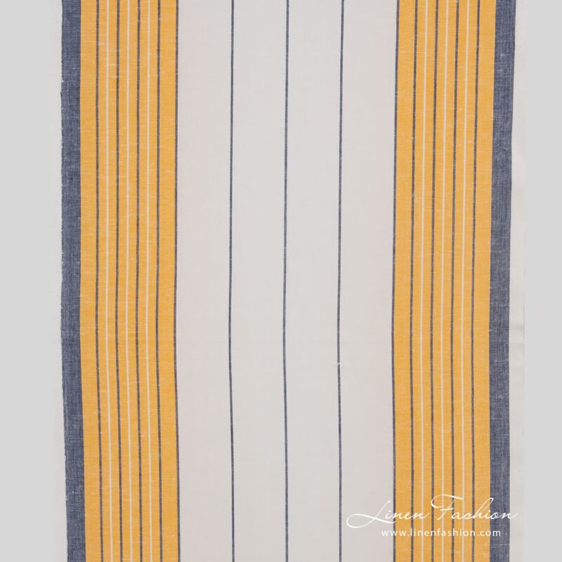 White linen cotton fabric