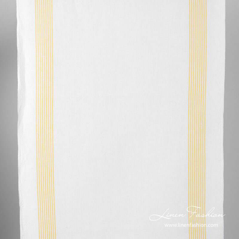 Fabric with yellow stripes