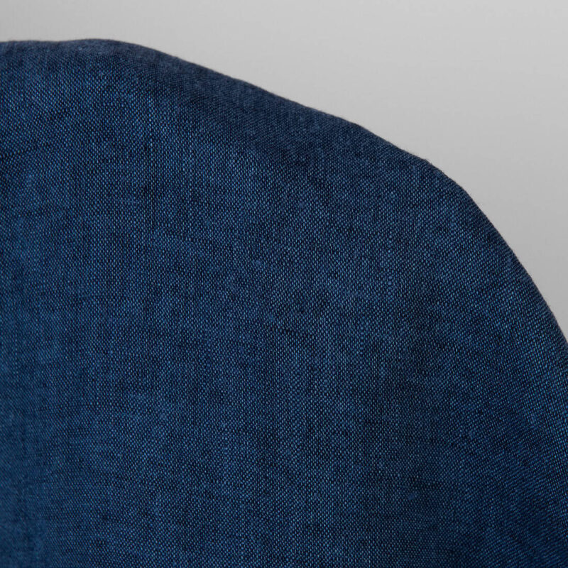 Leinenstoff dunkles Jeansblau vorgewaschen – Bild 3
